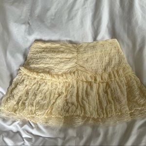 expired girl mini lace skirt